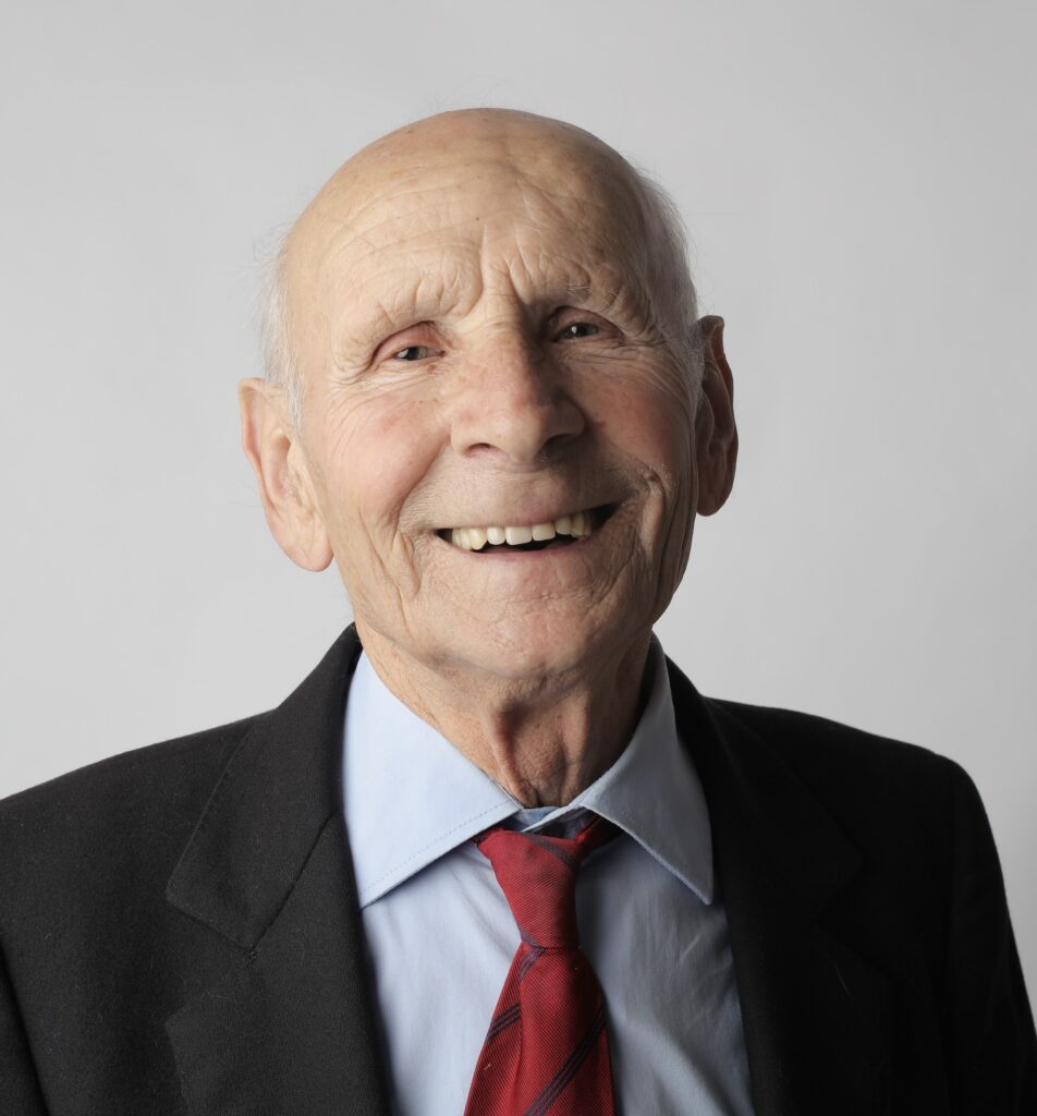 Old man having a laugh